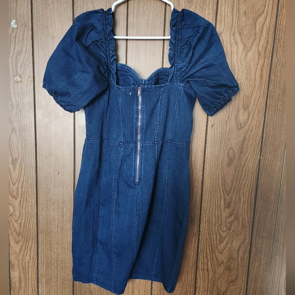 NWT Haute Monde Denim Dress Size L - Picture 2 of 3